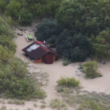 Stacja terenowa z lotu ptaka