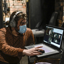 Transmisja zakończenia festiwalu. Bartłomiej Pastuszka  Fot. Sopografia/ Jerzy Bartkowski