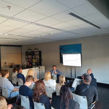 „Obwód Kalininigradzki 2024. Rosyjski okręt zniszczenia na Morzu Bałtyckim”. Studenci na warsztatach poświęconych zagadnieniu półeksklawy Obwodu Kaliningradzkiego - fot. 1