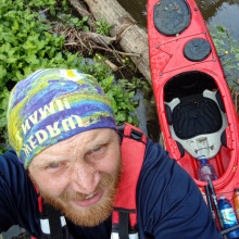 2044 km liczyła pętla, którą w pojedynkę przepłynął kajakiem Jacek Pałubicki