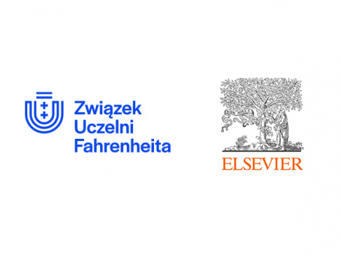 Logotypy Związku Uczelni oraz Elsevier