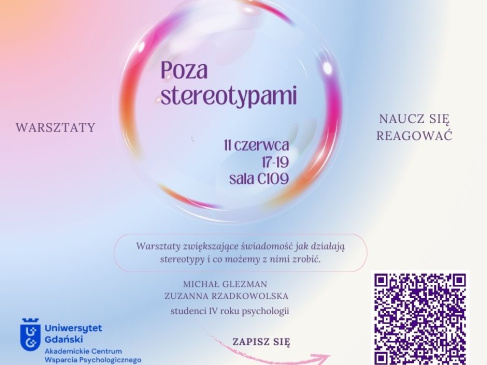 Warsztaty - “Poza stereotypami”