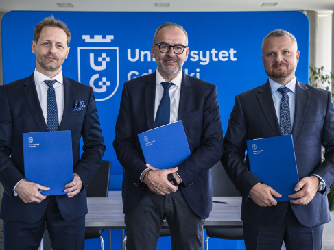 Prezes Zarządu Univentum Labs - dr hab. Wojciech Bizon, prof. UG, Rektor UG - prof. dr hab. Piotr Stepnowski, Przewodniczący KFHDiPJ - Paweł Podstawka