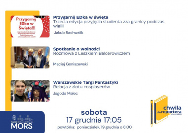 Baner zapowiadający audycję