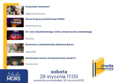 Baner zapowiadający audycję