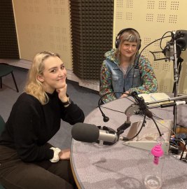 Inka i Sara Kordowska w studiu Radia MORS