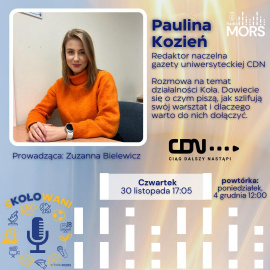 Baner zapowiadający audycję