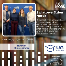 Grafika zapowiadająca audycję