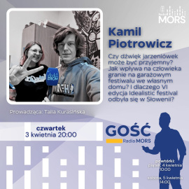 Grafika zapowiadająca audycję