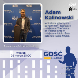 Grafika zapowiadająca audycję