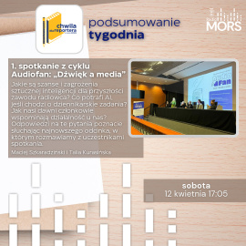 Grafika zapowiadająca audycję