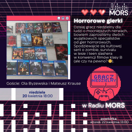 Grafika zapowiadająca audycję