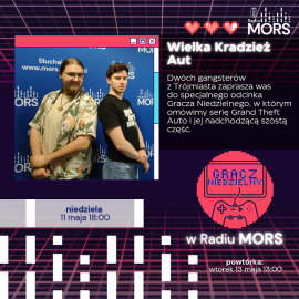 Grafika zapowiadająca audycję