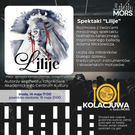 Grafika zapowiadająca audycję