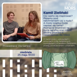 Grafika zapowiadająca audycję