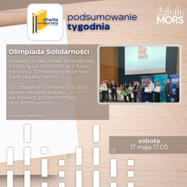 Grafika zapowiadająca audycję