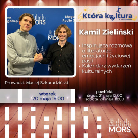 Grafika zapowiadająca audycję