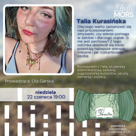 Grafika zapowiadająca audycję