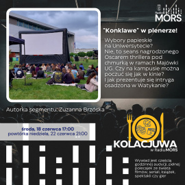 Grafika zapowiadająca audycję