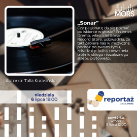 Grafika zapowiadająca audycję