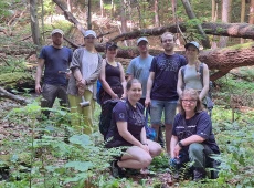 Studenci i opiekunowie projektu Małe zagłębienia, wielki wpływ